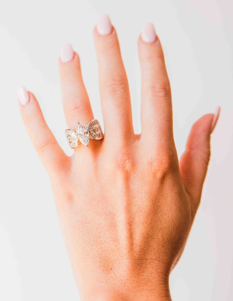 Kelly Herd® Horseshoe Marquise Statement Ring - Cox Ranch Supply