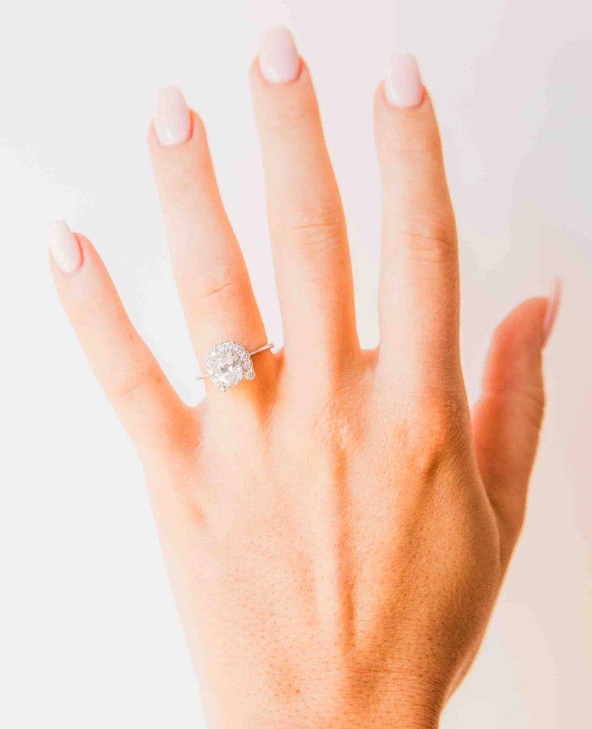 Kelly Herd® Horseshoe with Oval Solitaire Ring - Cox Ranch Supply