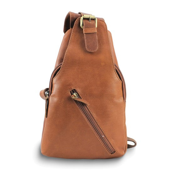 bison leather backpacks American Bison Leather Sling Backpack in Brown