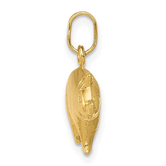 Golden Pig Pendant in 14K Yellow Gold - Cox Ranch Supply