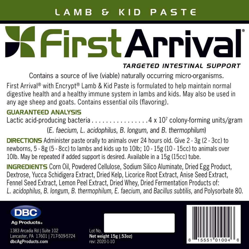 First Arrival® with Encrypt® Lamb and Kid Paste - Cox Ranch Supply
