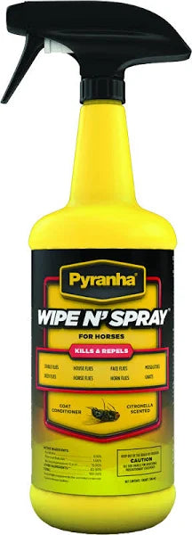 Pyranha® Wipe 'N Spray Fly Spray Gallon Oil Based Refill - Cox Ranch Supply
