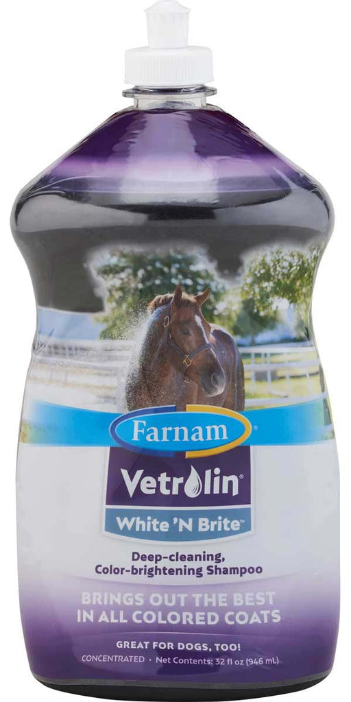 Vetrolin® White N Brite™ Purple Shampoo for Horses and Dogs - Cox Ranch Supply
