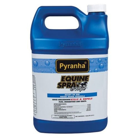 Pyranha® Spray 'N Wipe Water Based Fly Spray for Horses with Citronella Gallon Refill - Cox Ranch Supply