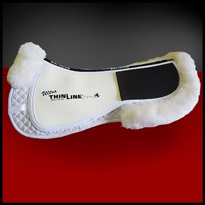 Ultra ThinLine® Trifecta Cotton Half Pad with Sheepskin Rolls - Cox Ranch Supply