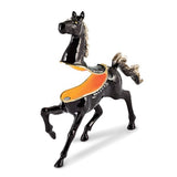 Pepper Black Horse with White Mane & Tail Trinket Box with Necklace