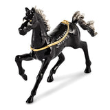 Pepper Black Horse with White Mane & Tail Trinket Box with Necklace