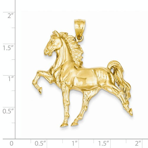 Horse Pendant Gaited Horse in 14K Yellow Gold C2410 - Cox Ranch Supply
