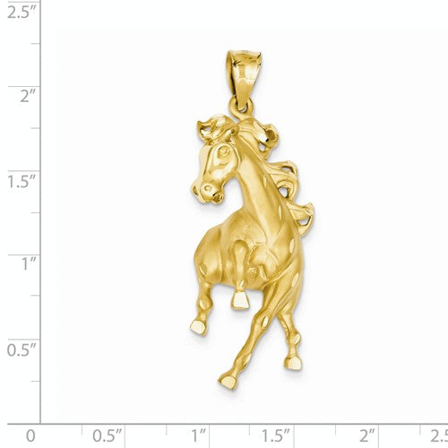 Horse Pendant Running Horse Pendant in 14K Yellow Gold C98 - Cox Ranch Supply
