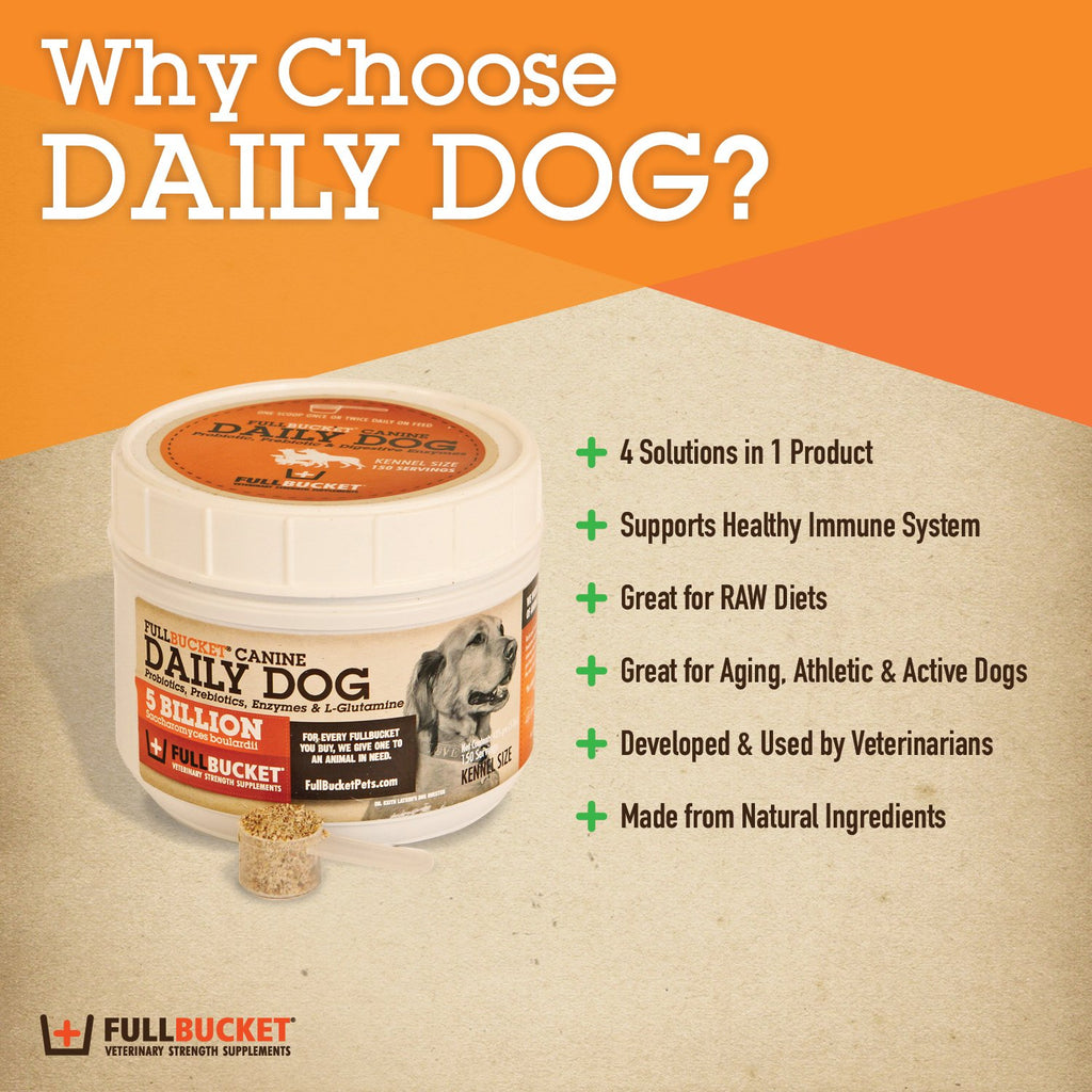 Full Bucket® Canine Probiotic Powder - Cox Ranch Supply