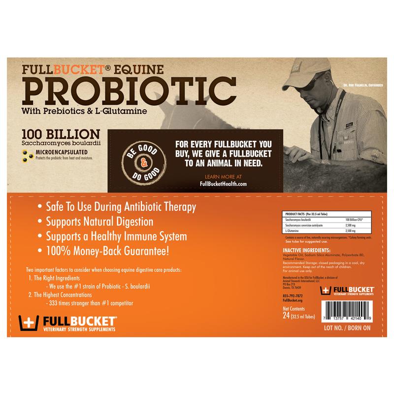 Full Bucket® Equine Probiotic Paste - Cox Ranch Supply