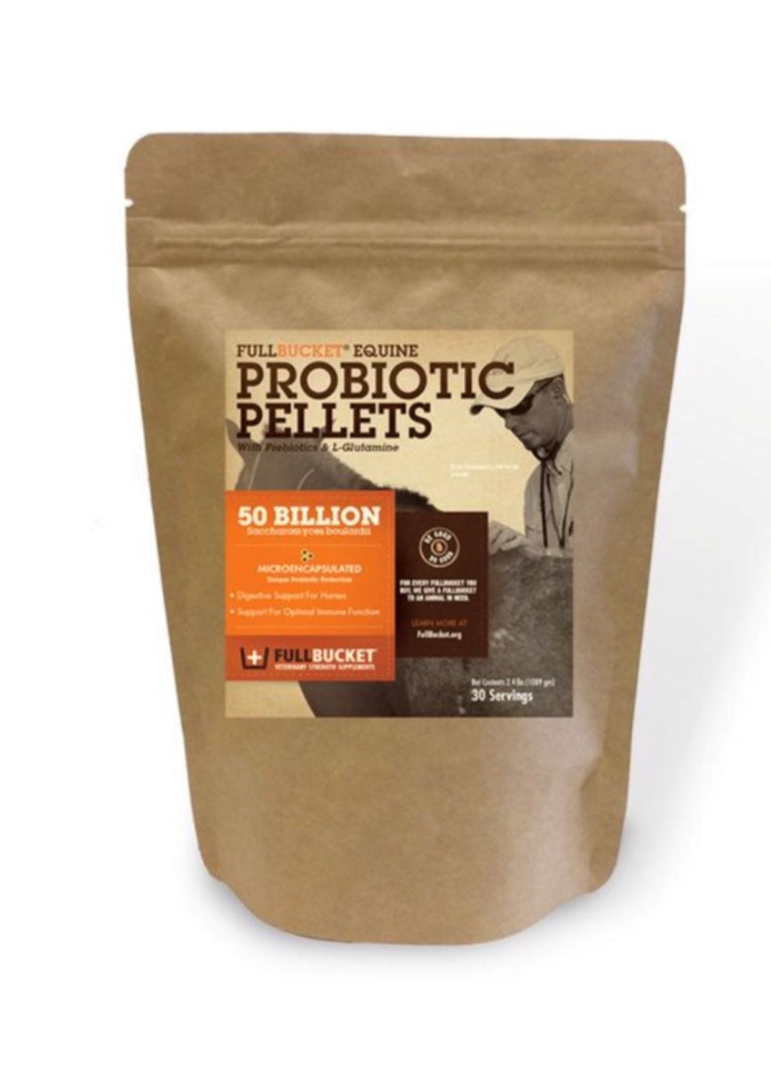 Full Bucket® Equine Probiotic Pellets Xtra Strength | Cox Ranch Supply