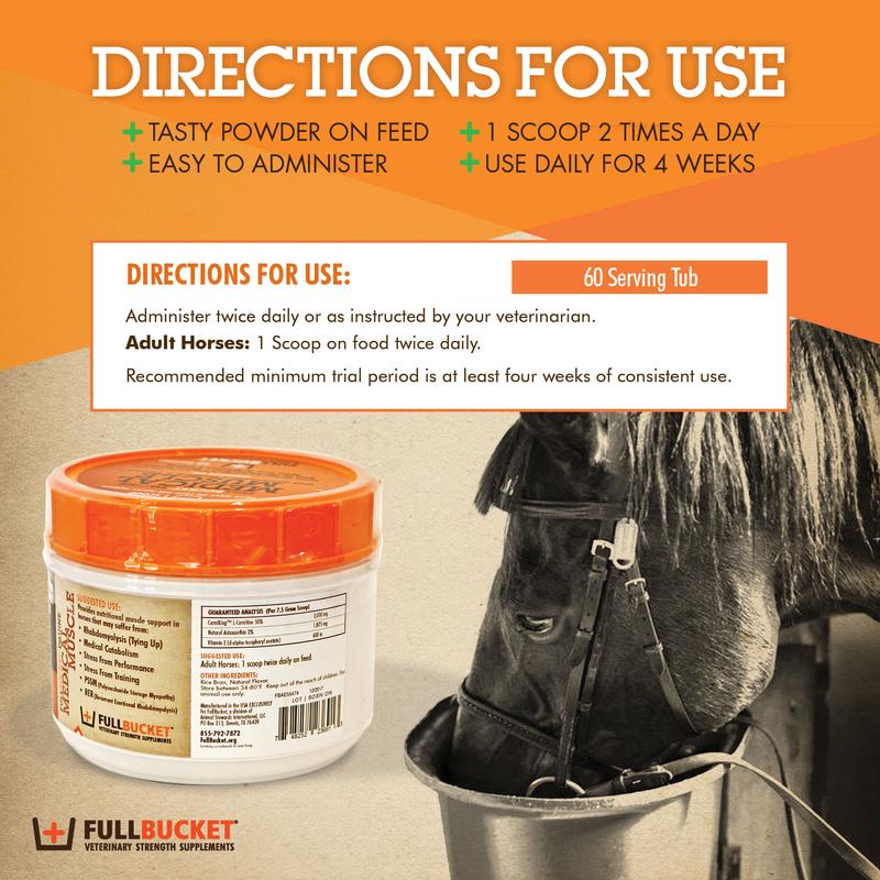 Full Bucket® Equine Medical Muscle Antioxidant - Cox Ranch Supply
