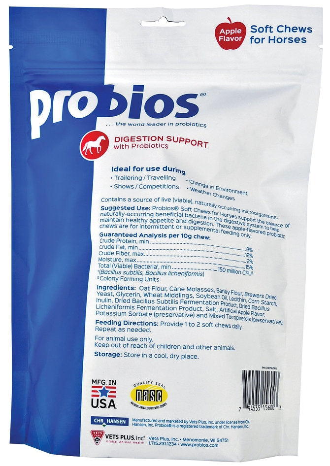 Probios® Soft Chews for Horses with Digestion Support - Cox Ranch Supply