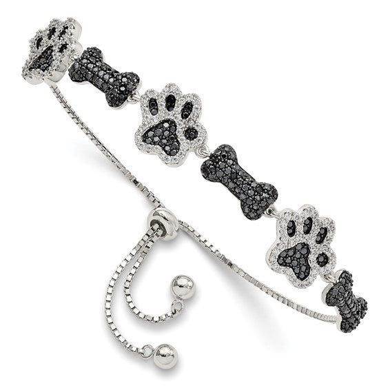 Bolo Bracelet Diamond Paw Print Bracelet Paw Print Bracelet Kay