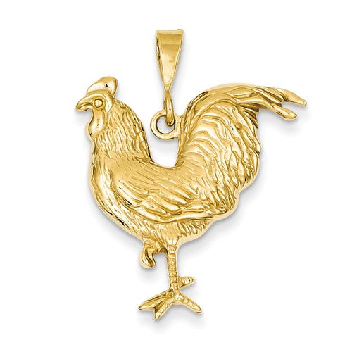 Rooster Pendant in 14K Yellow Gold C2391 - Cox Ranch Supply