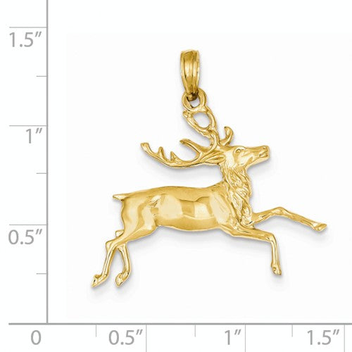 Running Buck Pendant in 14K Yellow Gold – Cox Ranch Supply