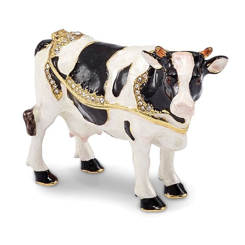 Cow Trinket Box with Necklace - Cox Ranch Supply