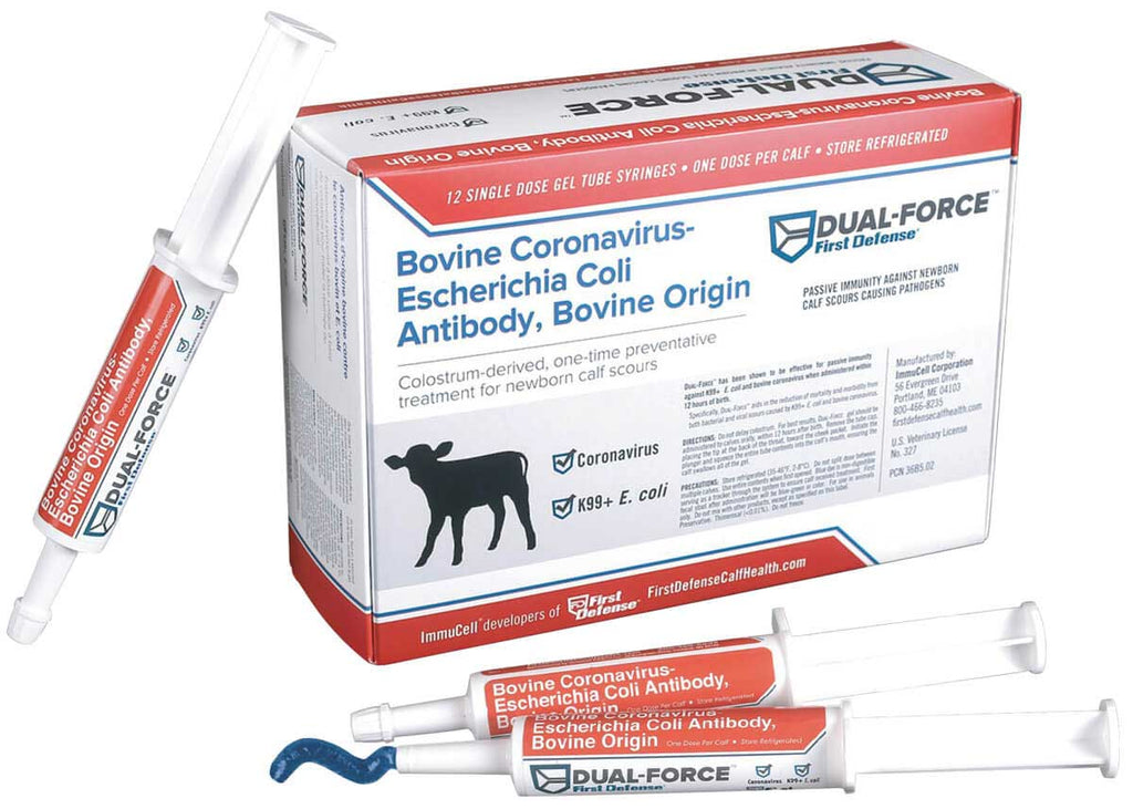 First Defense® Dual-Force® Gel Scours Preventive for Beef or Dairy Calves by ImmuCell - Cox Ranch Supply