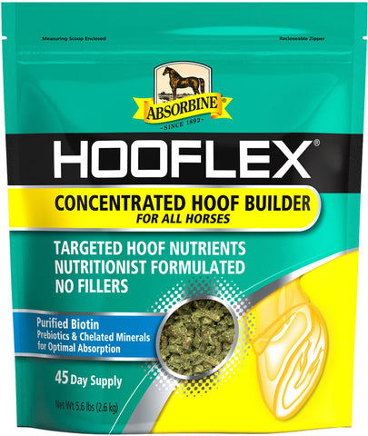 Hooflex® Hoofbuilder Pellets Concentrated Hoof Supplement with Omega-3, Minerals, Flaxseed, Prebiotics, - Cox Ranch Supply